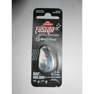 Berkley 1405827 FSN19BH4 Fusion19 Bait-holder Hooks Size 4 9 pack & Storage Case
